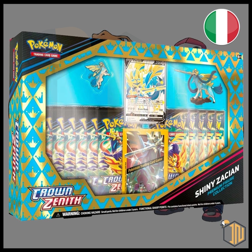 Statua / Figure Pokémon TCG Collezione Zenit Regale - Premium Figure Zamazenta/Zacian Cromatico assortito [ITA] - Vista 2