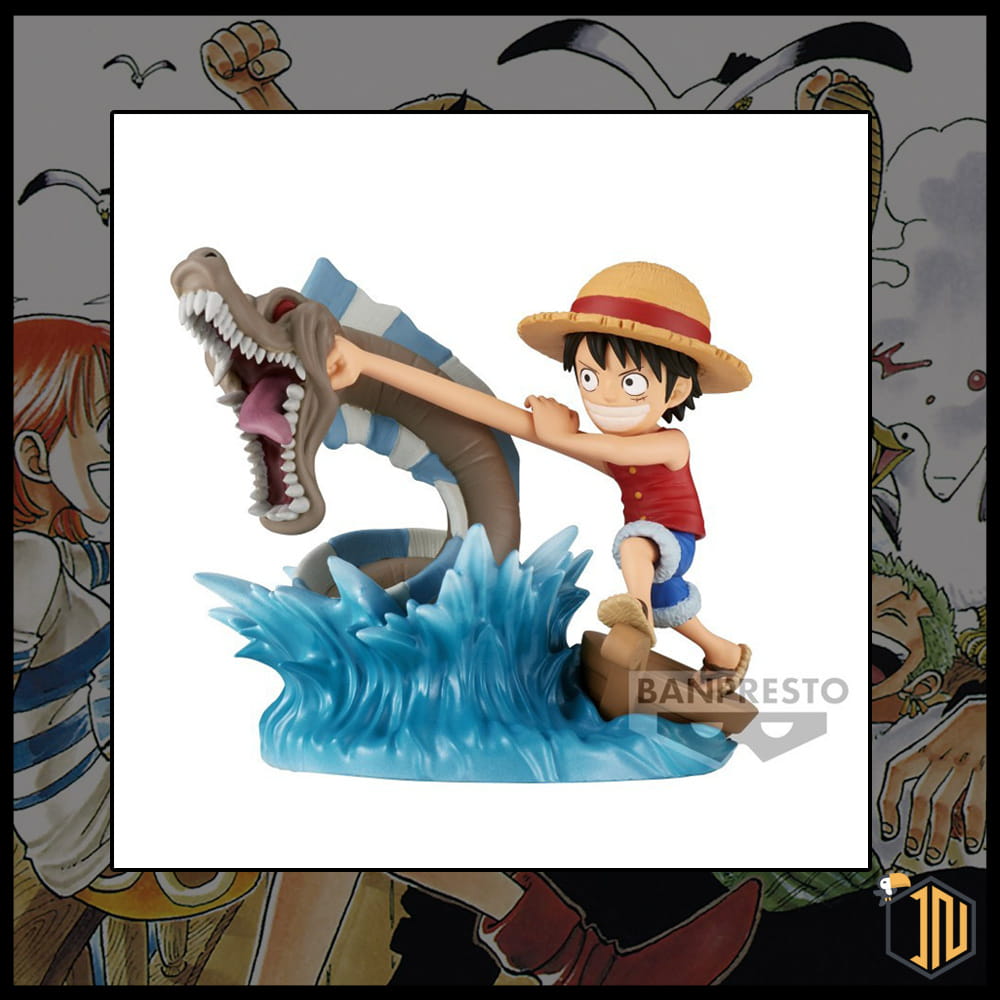 One Piece World Collectable Figure Log Stories Monkey D. Luffy vs Local Sea  Monster