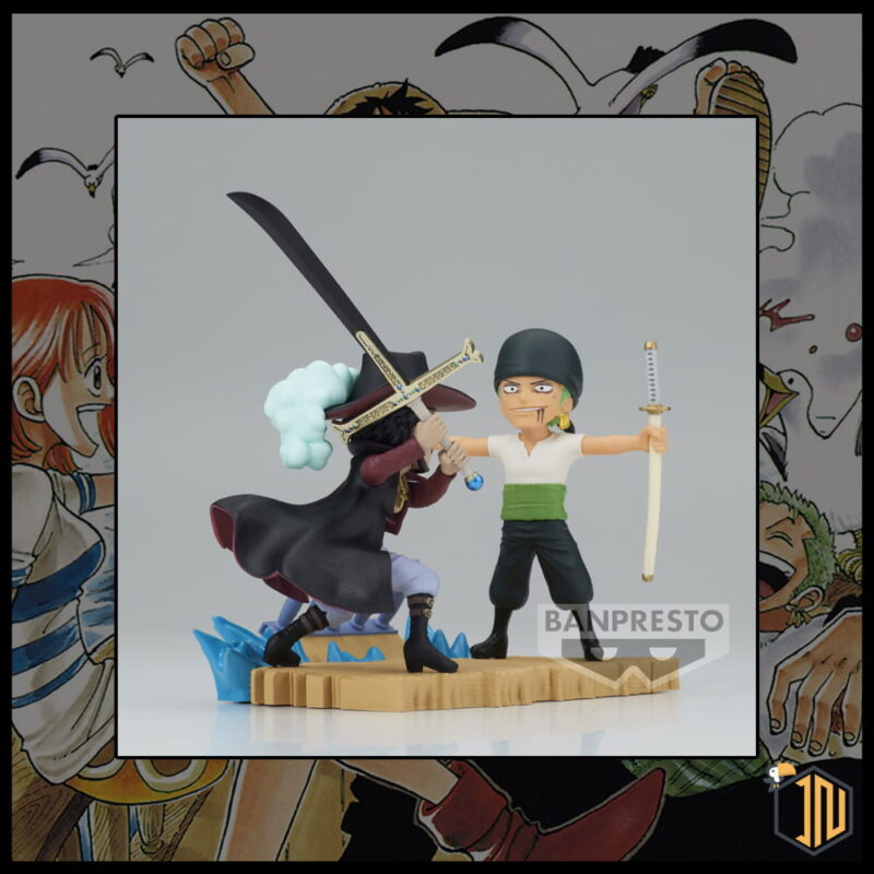 Figurine One Piece WCF Roronoa Zoro Vs Mihawk - Banpresto 2023 - Neuf - Japon