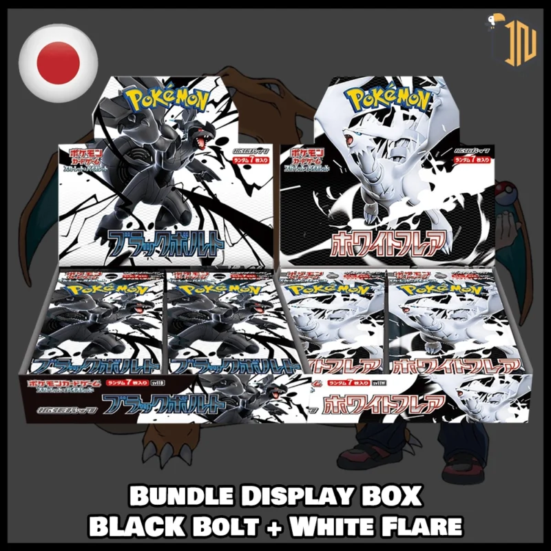 Pokémon TCG - Black Bolt + White Flare Display Box Bundle [JAP]
