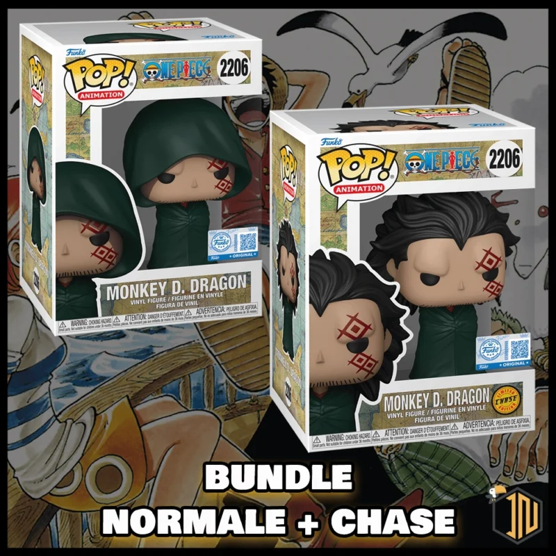 One Piece Funko POP! - Monkey D. Dragon #2206 Bundle Normale + Chase