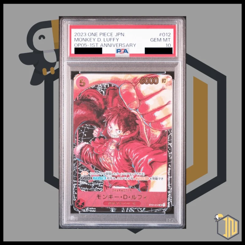 One Piece TCG - ST01-012 Monkey D. Luffy OP05 1st Anniversary PSA10 [JAP]