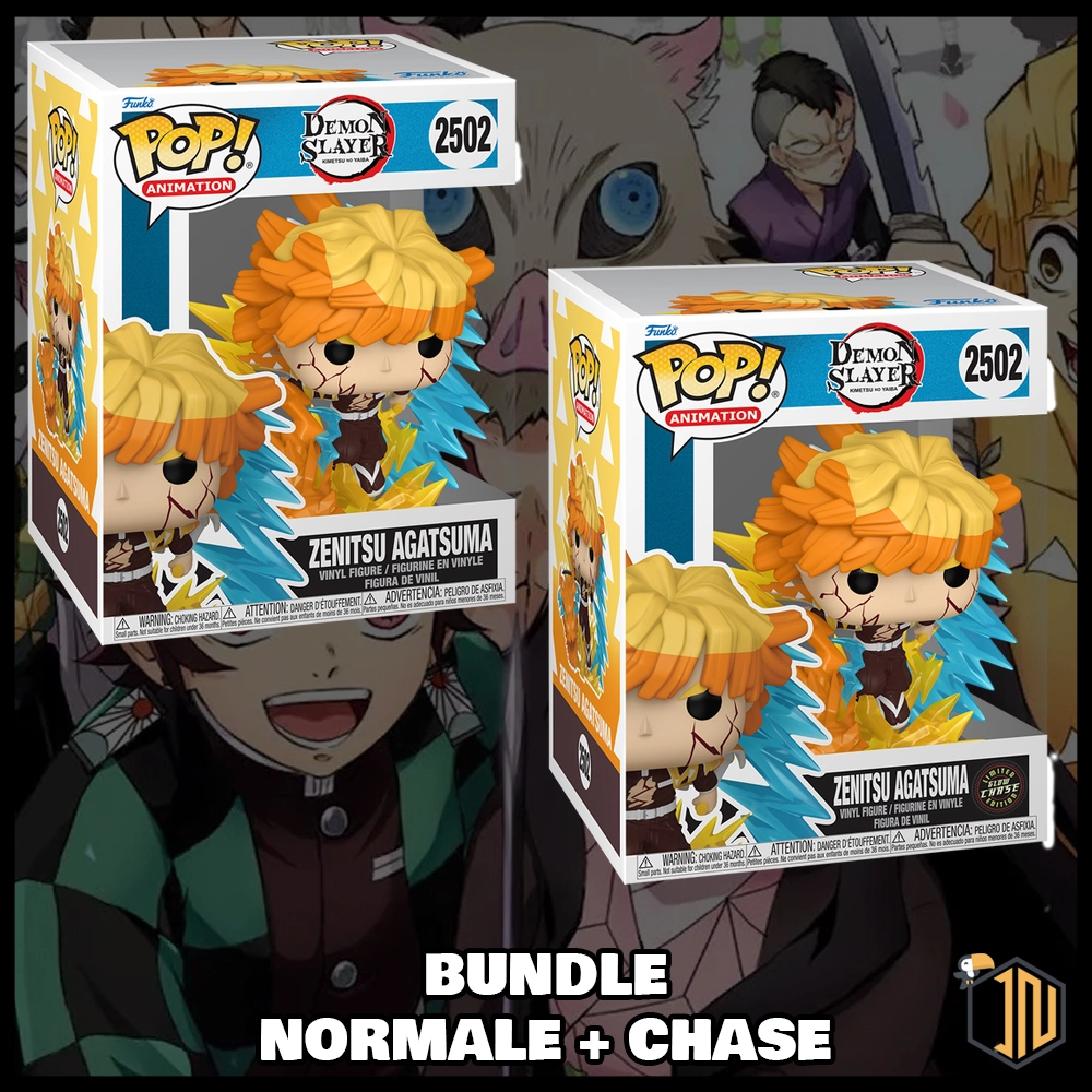 Demon Slayer Funko POP! - Zenitsu Agatsuma #2502 Bundle Normale + Chase GITD