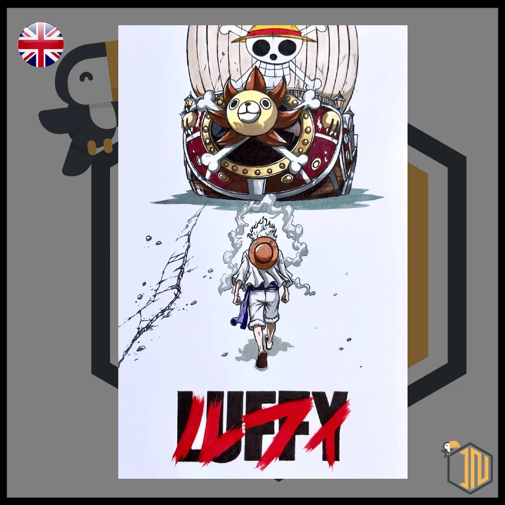 Akira Tribute - Monkey D. Luffy Gear 5 Anime Expo Nerd Honey Exclusive Cover Tribute X Akira [ENG] - Comics USA