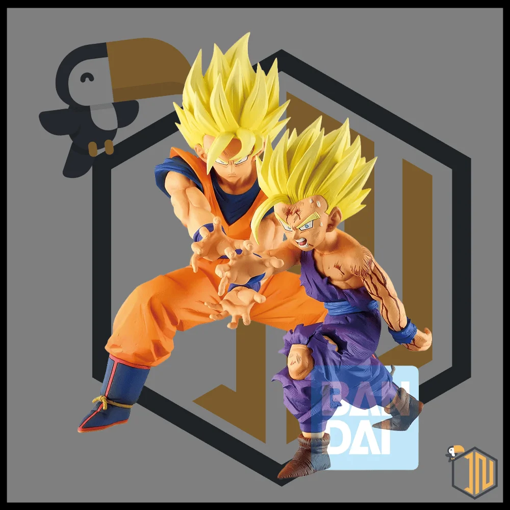 Statua / Figure DRAGON BALL Z - Father-Son Kamehameha Figure Battle of Gods 17&13cm - Statue