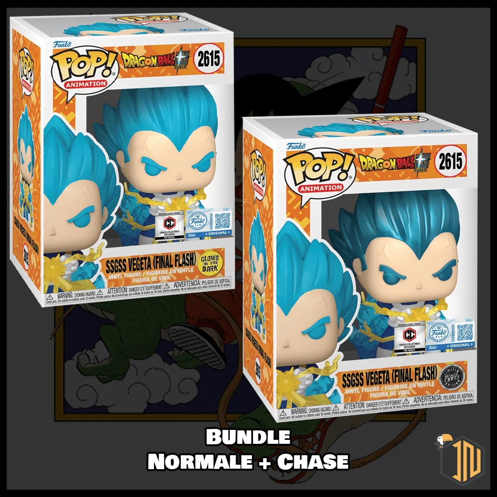 Dragon Ball Super Funko POP! - SSGSS Vegeta (Final Flash) #2605 Chalice Exclusive Bundle Normale + Chase - Bollinati USA