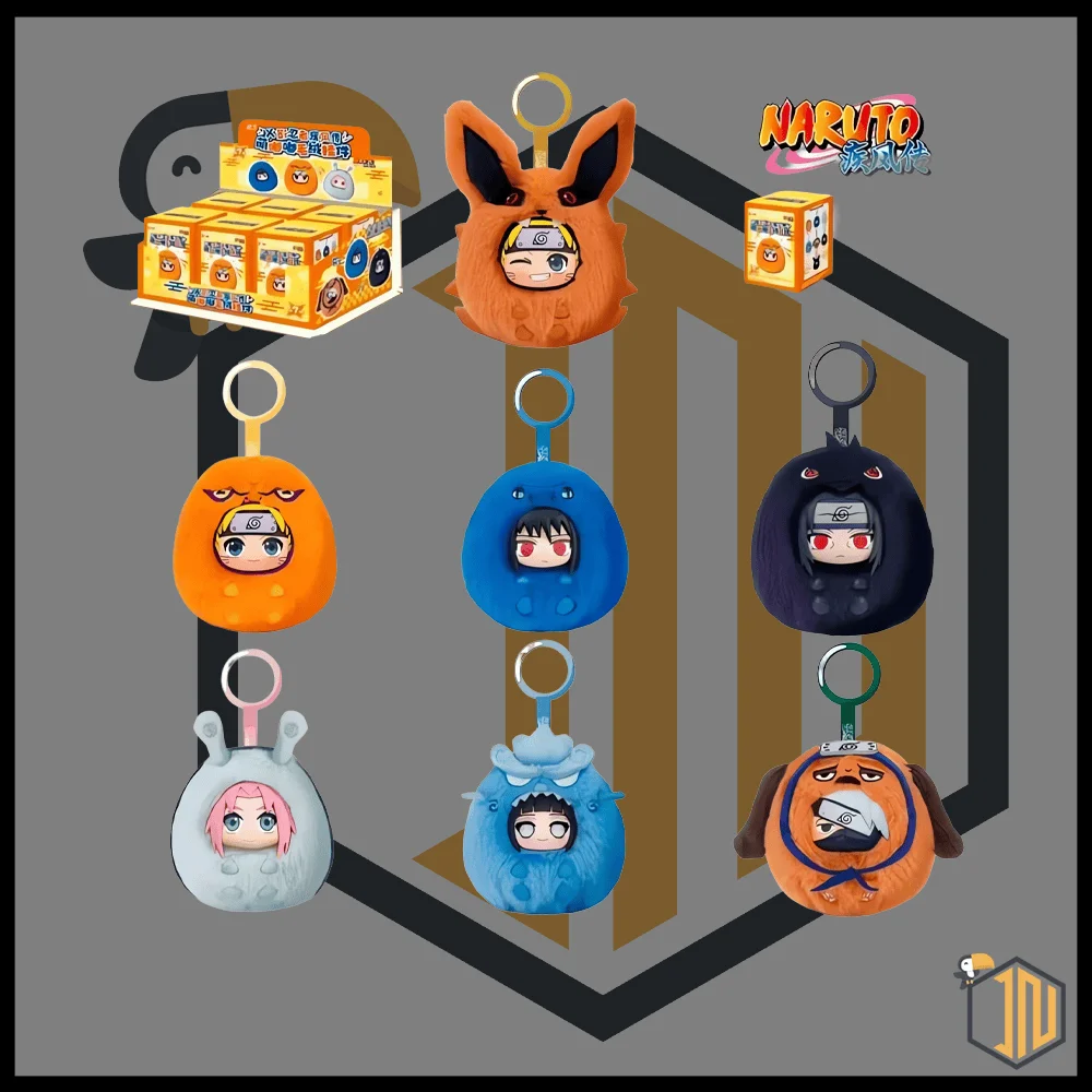 Gadget NARUTO SHIPPUDEN Blind Box - Keychain Vinyl Face Plush 9cm
