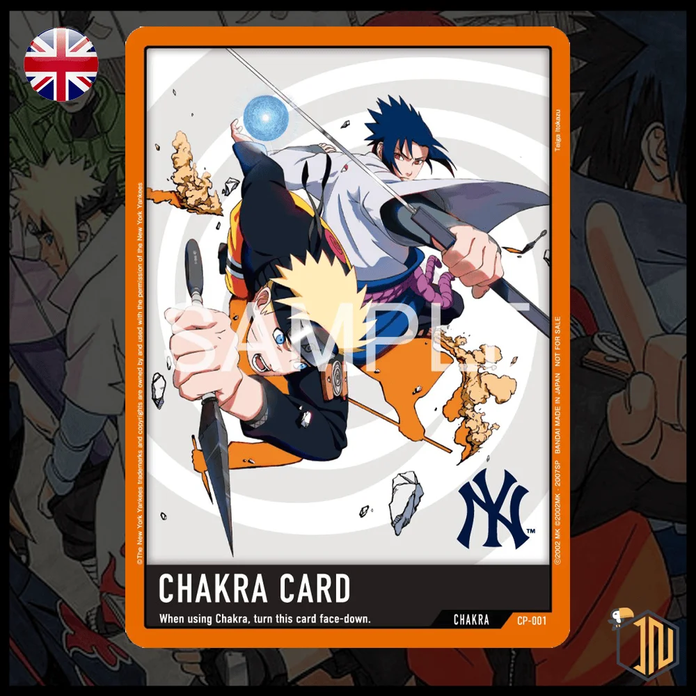 Carta collezionabile Naruto TCG - Chakra Card CP-001 NY New York Yankees [ENG]