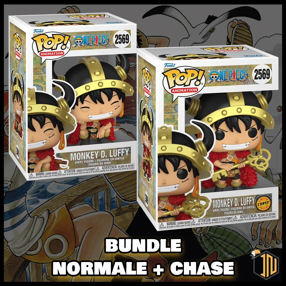 One Piece Funko POP! - Monkey D. Luffy #2569 Bundle Normale + Chase