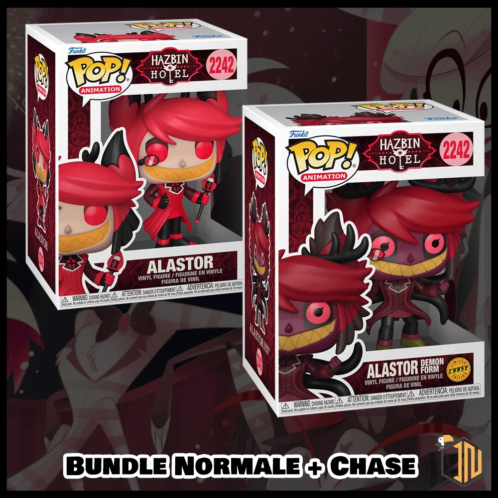 Hazbin Hotel Funko POP! - Alastor #2242 Bundle Normale + Chase