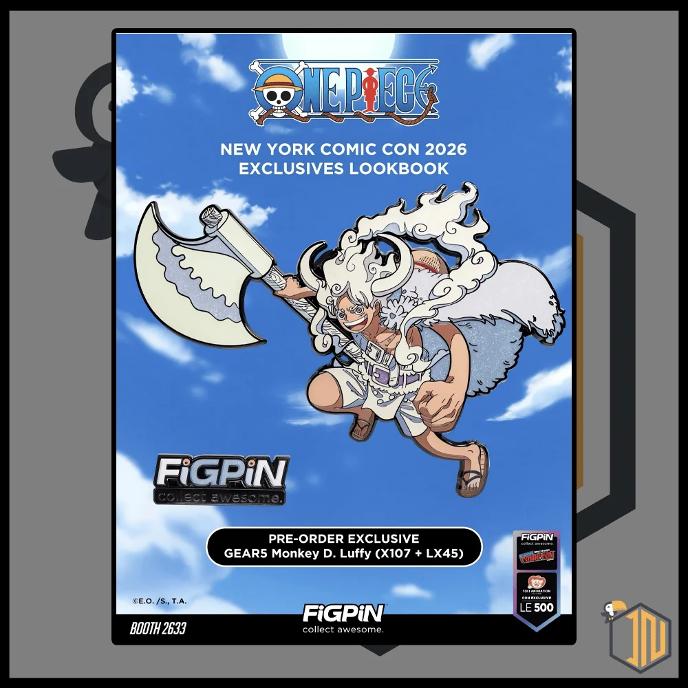 Gadget One Piece Figpin - Monkey D. Luffy Gear 5 LE500 New York Comic Con 2026 Exclusives Lookbook